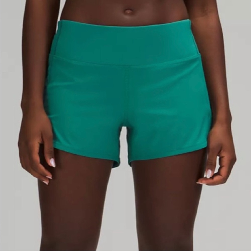 TEAL LAGOON SPEED UPS! Size 8, 4 inch and mid rise!